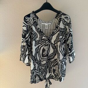 DVF  Diane von Furstenberg Silk Top sz. 0